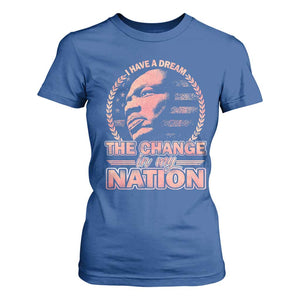 Martin Luther King T Shirt For Women Retro Black History Month Civil Rights TS10 Royal Blue Print Your Wear
