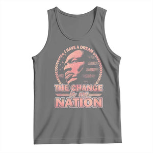 Martin Luther King Tank Top Retro Black History Month Civil Rights TS10 Black Heather Print Your Wear