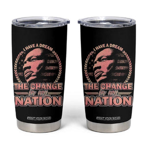Martin Luther King Tumbler Cup Retro Black History Month Civil Rights TS10 Black Print Your Wear