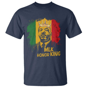MLK T Shirt Honor King Civil Rights Leader Black History Month TS10 Navy Print Your Wear