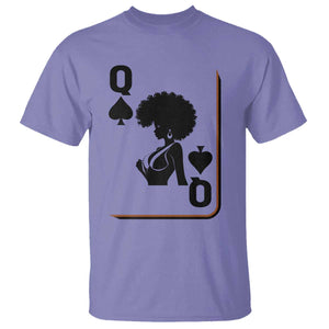 Black Queen T Shirt Black History Month Afro Woman Poker Card Games TS10 Violet Print Your Wear