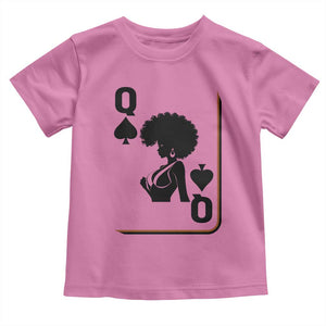 Black Queen Toddler T Shirt Black History Month Afro Woman Poker Card Games TS10 Azalea Print Your Wear