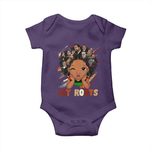 Black African Girl Baby Onesie Black History Month Juneteenth Gift Afro Empowerment TS10 Purple Print Your Wear
