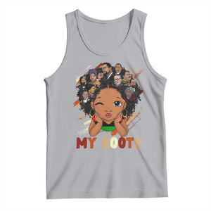 Black African Girl Tank Top Black History Month Juneteenth Gift Afro Empowerment TS10 Athletic Heather Print Your Wear