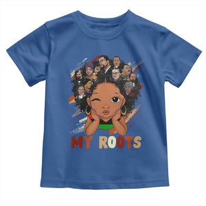 Black African Girl Toddler T Shirt Black History Month Juneteenth Gift Afro Empowerment TS10 Royal Blue Print Your Wear