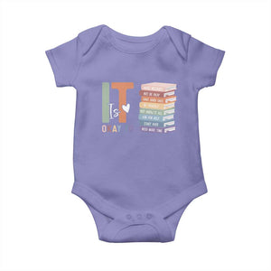 Motivational Baby Onesie It's Okay To Make Some Mistakes TS10 Violet Print Your Wear