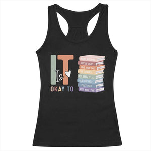 Motivational Racerback Tank Top It's Okay To Make Some Mistakes TS10 Black Print Your Wear