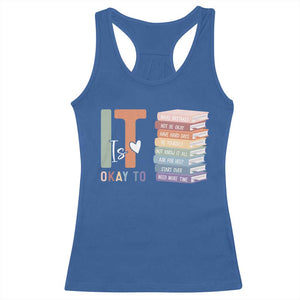 Motivational Racerback Tank Top It's Okay To Make Some Mistakes TS10 Royal Blue Print Your Wear