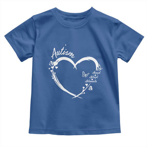 Autism Awareness Adaptation Toddler T Shirt Accept Adapt Advocate Love Heart TS10 Royal Blue Print Your Wear
