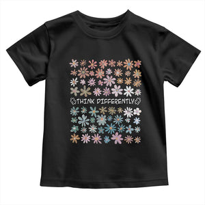 Autism Awareness Toddler T Shirt Think Differently Neurodiversity Sped Teacher TS10 Black Print Your Wear