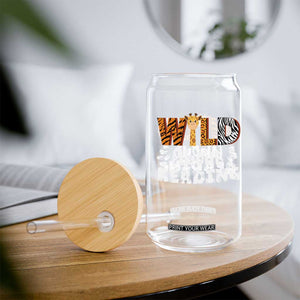 Wild About Reading Glass Can Cute Animal Print Reading Lover Kids Teachers TS10 Print Your Wear