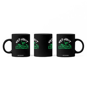 Wild About Reading Coffee Mug Cute Safari Animal Reading Shirt Preschool Kindergarten TS10 Print Your Wear