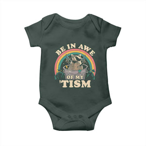 Autism Funny Be In Awe Of My 'Tism Meme Autistic Raccoon Baby Onesie TS10 Print Your Wear
