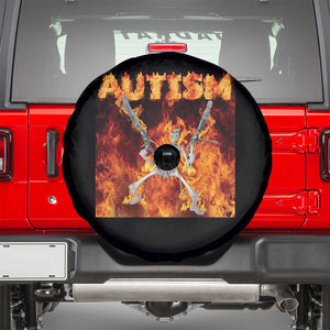 Autism Skeleton Meme Spare Tire Cover TS10 Black Print Your Wear