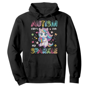 Autism Awareness Unicorn Hoodie For Autism Mom Girls TS10 Black Print Your Wear