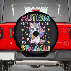 Autism Awareness Unicorn Spare Tire Cover For Autism Mom Girls TS10 Black Print Your Wear