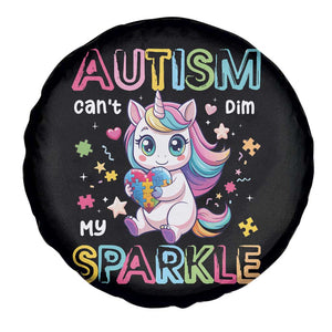 Autism Awareness Unicorn Spare Tire Cover For Autism Mom Girls TS10 Print Your Wear