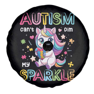 Autism Awareness Unicorn Spare Tire Cover For Autism Mom Girls TS10 Print Your Wear