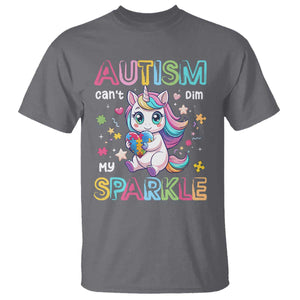 Autism Awareness Unicorn T Shirt For Autism Mom Girls TS10 Charcoal Print Your Wear