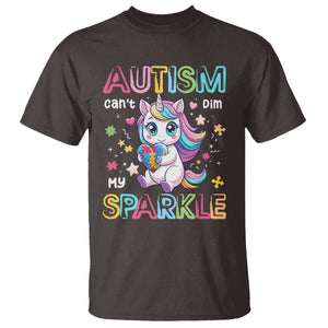 Autism Awareness Unicorn T Shirt For Autism Mom Girls TS10 Dark Chocolate Print Your Wear