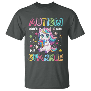 Autism Awareness Unicorn T Shirt For Autism Mom Girls TS10 Dark Heather Print Your Wear