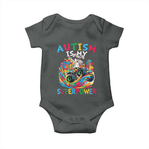 Autism Awareness Easter Baby Onesie Dabbing Bunny Monster Truck Lovers TS10 Dark Heather Print Your Wear