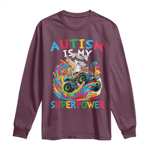 Autism Awareness Easter Long Sleeve Shirt Dabbing Bunny Monster Truck Lovers TS10 Maroon Print Your Wear