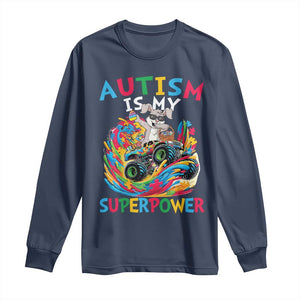 Autism Awareness Easter Long Sleeve Shirt Dabbing Bunny Monster Truck Lovers TS10 Navy Print Your Wear