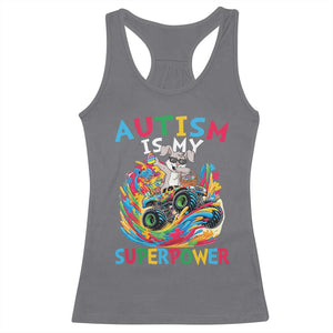 Autism Awareness Easter Racerback Tank Top Dabbing Bunny Monster Truck Lovers TS10 Charcoal Print Your Wear