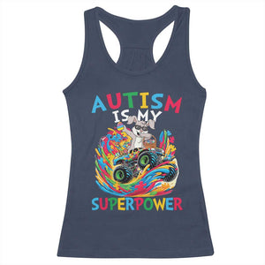 Autism Awareness Easter Racerback Tank Top Dabbing Bunny Monster Truck Lovers TS10 Navy Print Your Wear