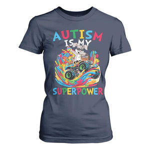 Autism Awareness Easter T Shirt For Women Dabbing Bunny Monster Truck Lovers TS10 Navy Print Your Wear