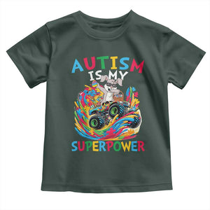 Autism Awareness Easter Toddler T Shirt Dabbing Bunny Monster Truck Lovers TS10 Dark Forest Green Print Your Wear