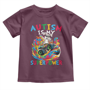 Autism Awareness Easter Toddler T Shirt Dabbing Bunny Monster Truck Lovers TS10 Maroon Print Your Wear