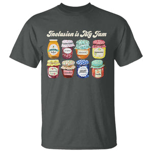 Inclusion Is My Jam T Shirt Special Education Teacher Autism Awareness TS10 Dark Heather Print Your Wear