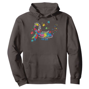 Autism Awareness Coquette Bow Hoodie Special Education Teacher TS10 Dark Chocolate Print Your Wear