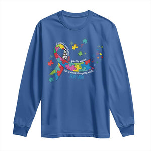 Autism Awareness Coquette Bow Long Sleeve Shirt Special Education Teacher TS10 Royal Blue Print Your Wear