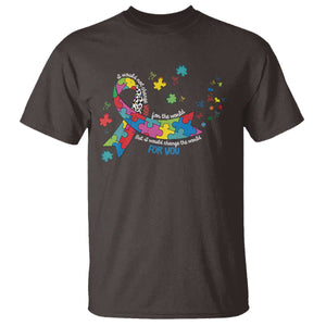 Autism Awareness Coquette Bow T Shirt Special Education Teacher TS10 Dark Chocolate Print Your Wear