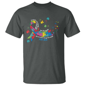 Autism Awareness Coquette Bow T Shirt Special Education Teacher TS10 Dark Heather Print Your Wear