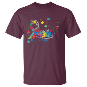 Autism Awareness Coquette Bow T Shirt Special Education Teacher TS10 Maroon Print Your Wear