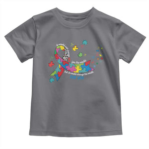 Autism Awareness Coquette Bow Toddler T Shirt Special Education Teacher TS10 Charcoal Print Your Wear