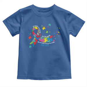Autism Awareness Coquette Bow Toddler T Shirt Special Education Teacher TS10 Royal Blue Print Your Wear