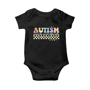 Autism Acceptance Month Baby Onesie Seeing the World Differently TS10 Black Print Your Wear