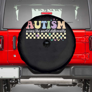 Autism Acceptance Month Spare Tire Cover Seeing the World Differently TS10 Black Print Your Wear