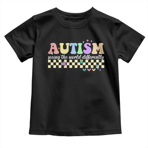 Autism Acceptance Month Toddler T Shirt Seeing the World Differently TS10 Black Print Your Wear