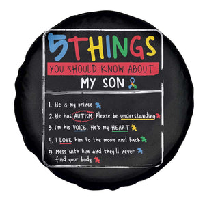 Autistic Son Autism Awareness Mom Dad Parents Spare Tire Cover TS10 Print Your Wear