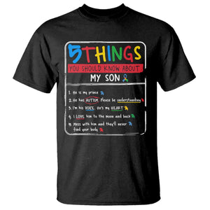 Autistic Son Autism Awareness Mom Dad Parents T Shirt TS10 Black Print Your Wear
