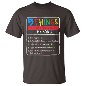 Autistic Son Autism Awareness Mom Dad Parents T Shirt TS10 Dark Chocolate Print Your Wear