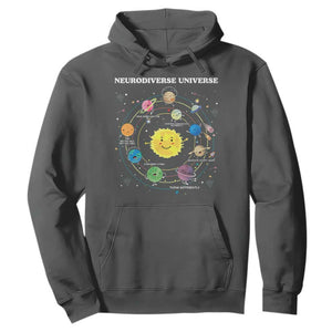 Autism Awareness Hoodie Neurodiverse Universe Sped Teacher TS10 Dark Heather Print Your Wear