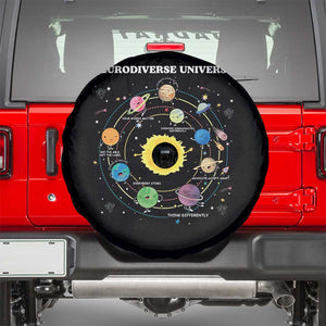 Autism Awareness Spare Tire Cover Neurodiverse Universe Sped Teacher TS10 Black Print Your Wear