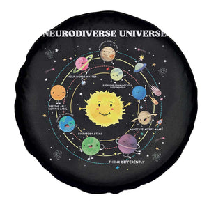 Autism Awareness Spare Tire Cover Neurodiverse Universe Sped Teacher TS10 Print Your Wear